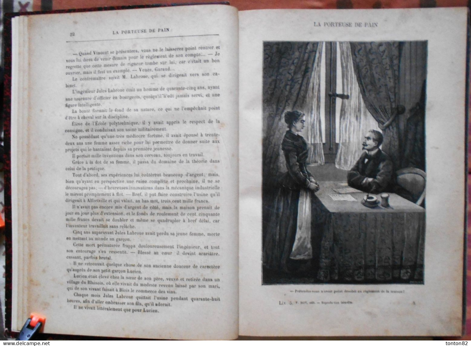 Xavier de Montépin -  La porteuse de pain - F. Roy, Libraire éditeur- ( 1890 ) - Version intégrale 1200 pages .