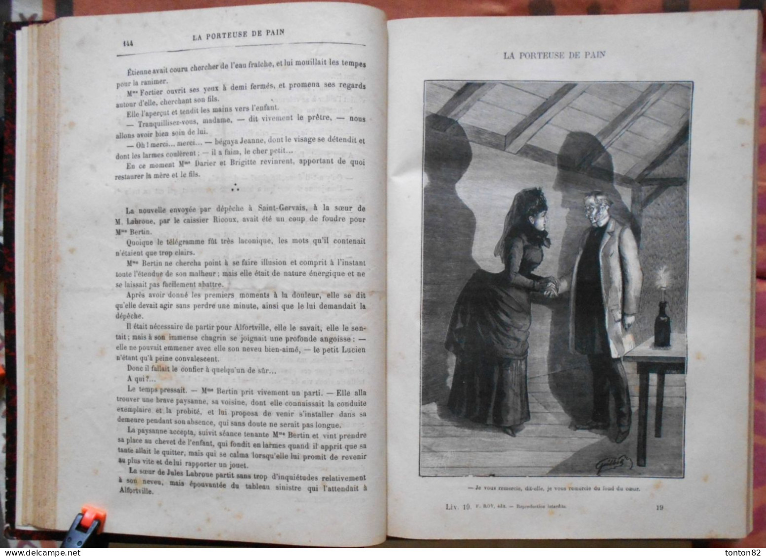 Xavier de Montépin -  La porteuse de pain - F. Roy, Libraire éditeur- ( 1890 ) - Version intégrale 1200 pages .