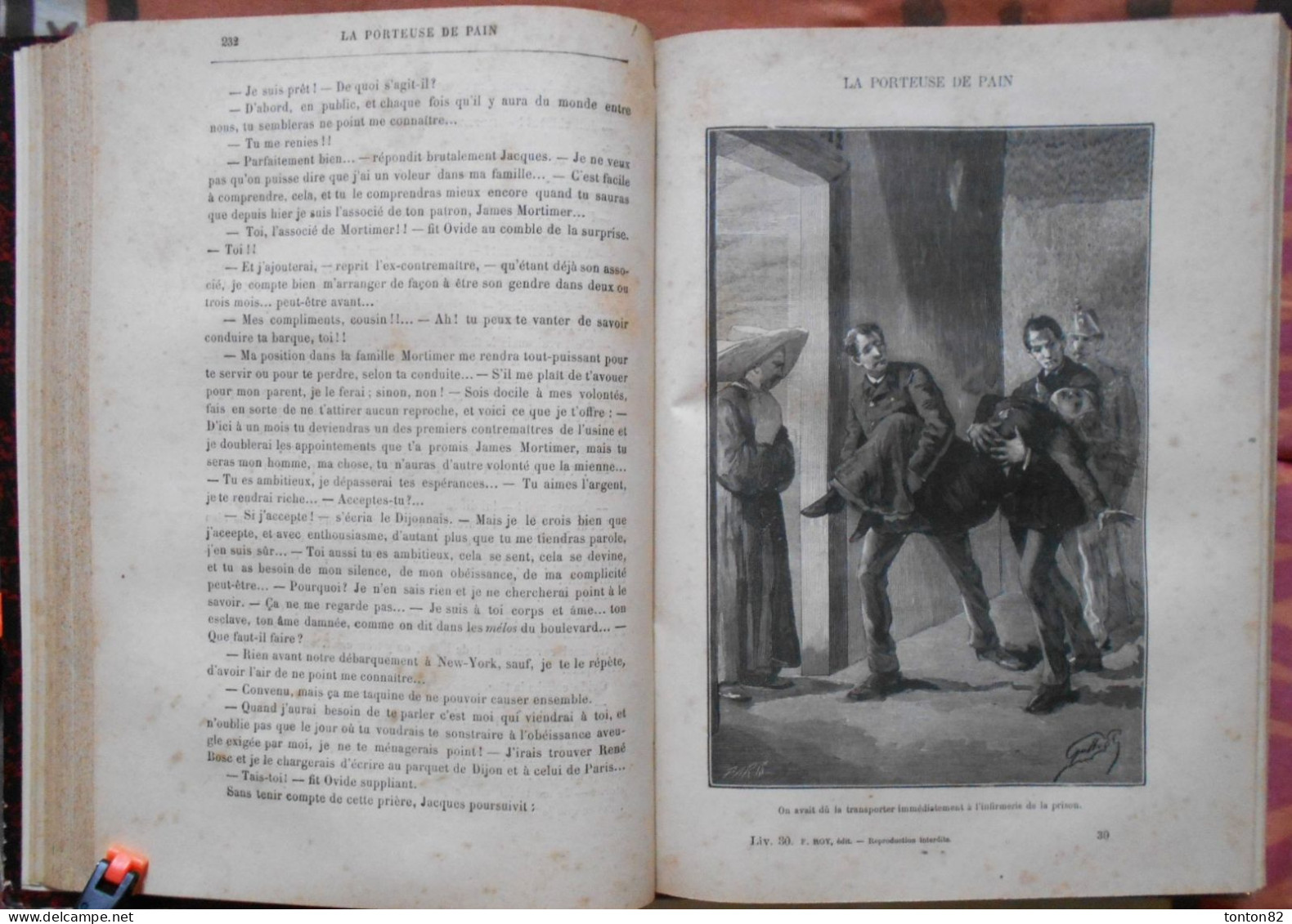 Xavier de Montépin -  La porteuse de pain - F. Roy, Libraire éditeur- ( 1890 ) - Version intégrale 1200 pages .