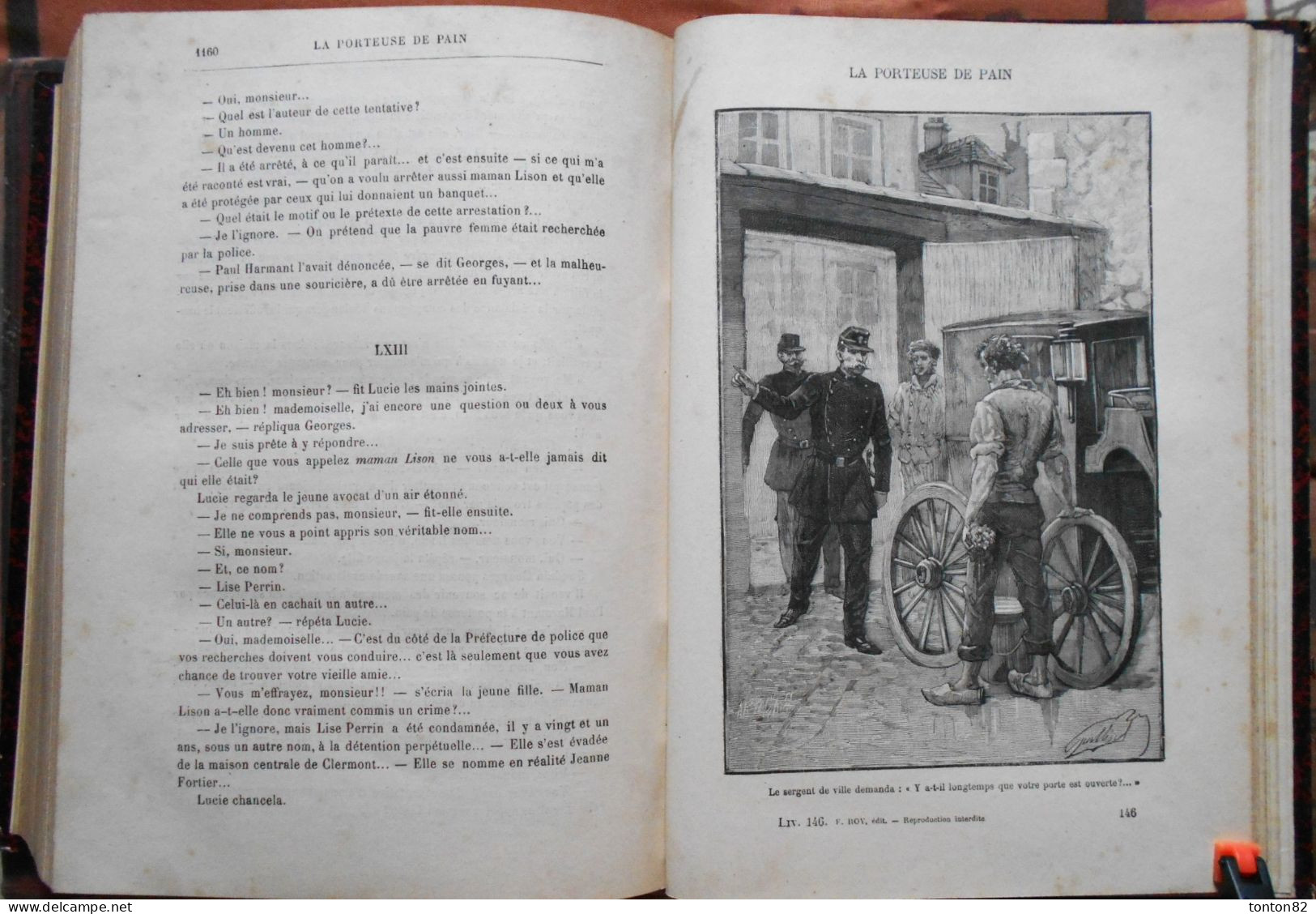 Xavier de Montépin -  La porteuse de pain - F. Roy, Libraire éditeur- ( 1890 ) - Version intégrale 1200 pages .