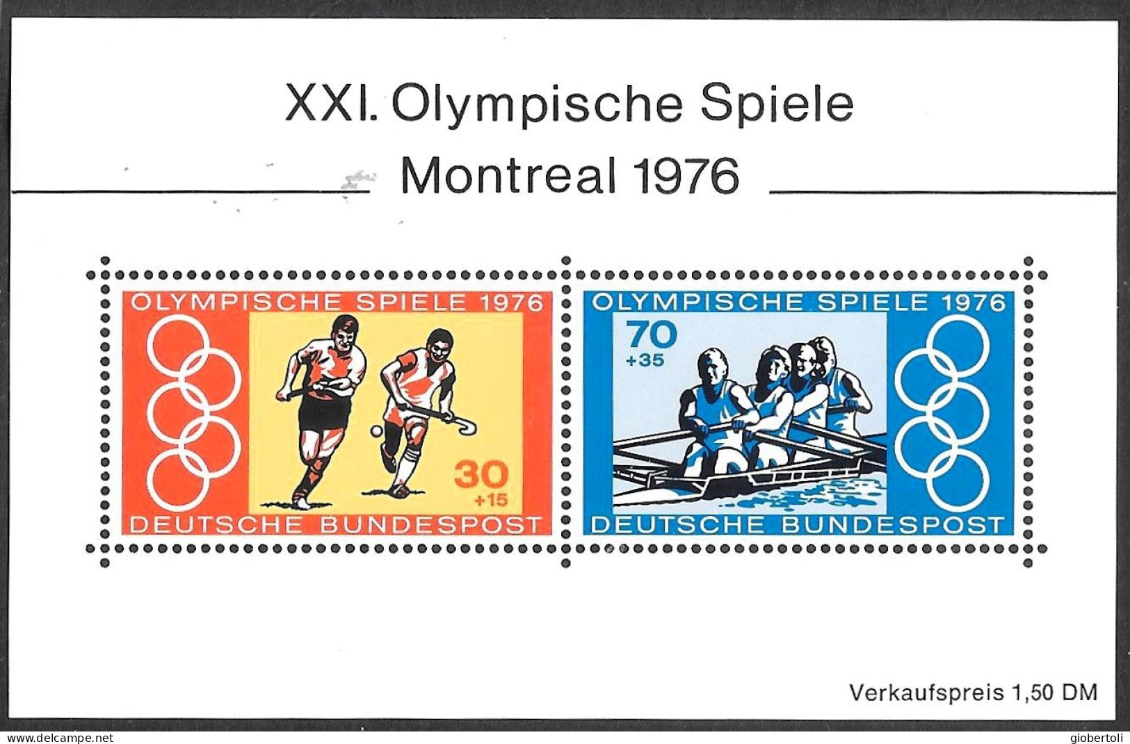 Germania/Germany/Allemagne: Hockey, Canottaggio, Hockey, Rowing, Hockey, Aviron - Summer 1976: Montreal
