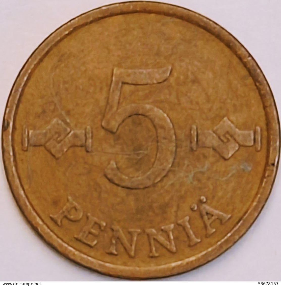 Finland - 5 Pennia 1966, KM# 45 (#3905) - Finnland