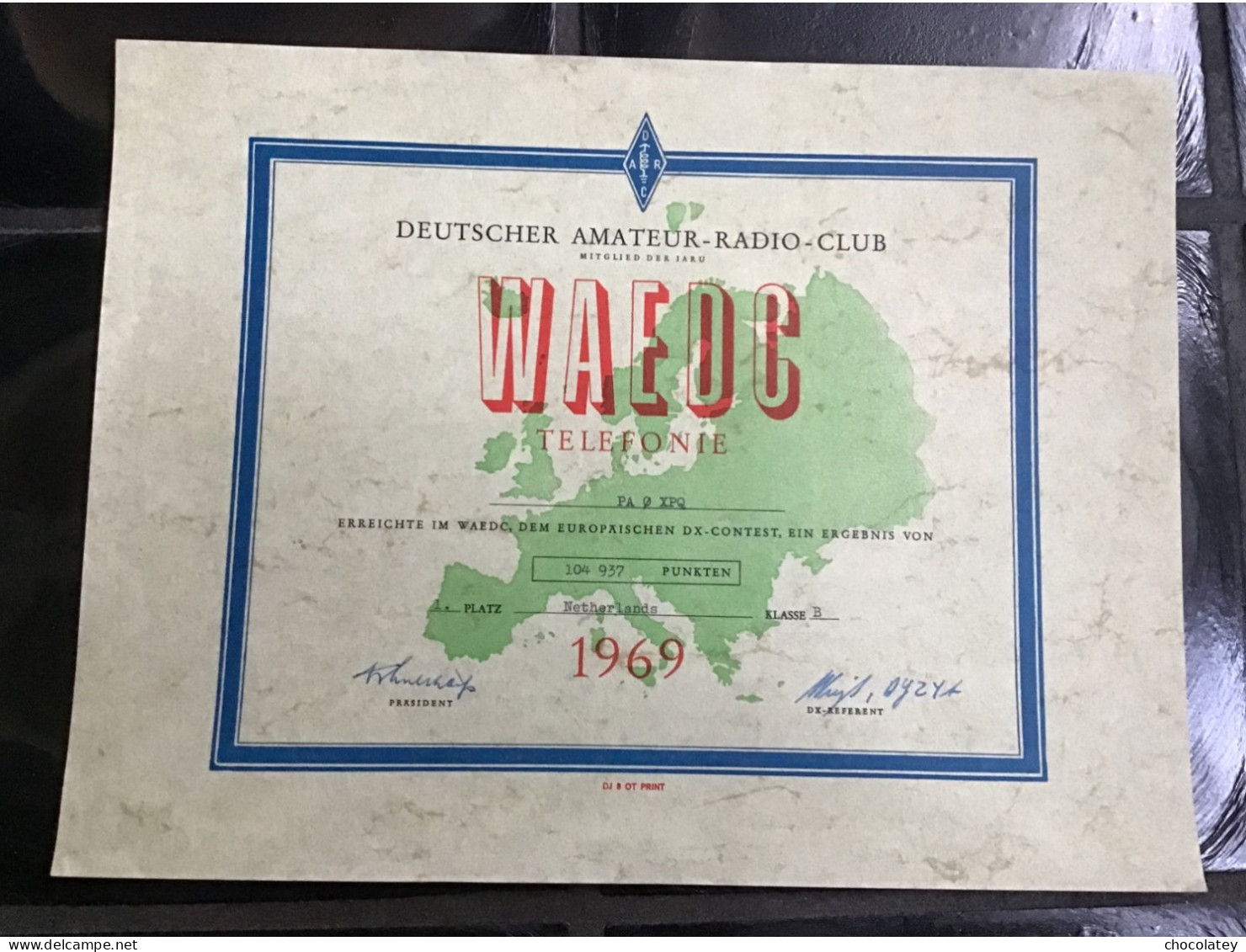 Deutscher Amateur Radio Club 1969 - Diplômes & Bulletins Scolaires