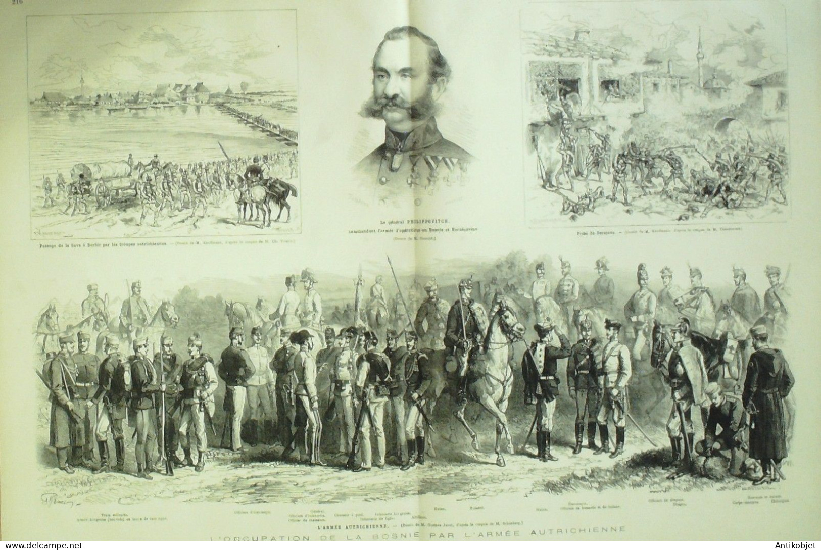 Le Monde Illustré 1878 N°1123 Exxpo Trocadero Turquie Constantinople Stamboul Joachim II Autriche Bosnie - 1850 - 1899