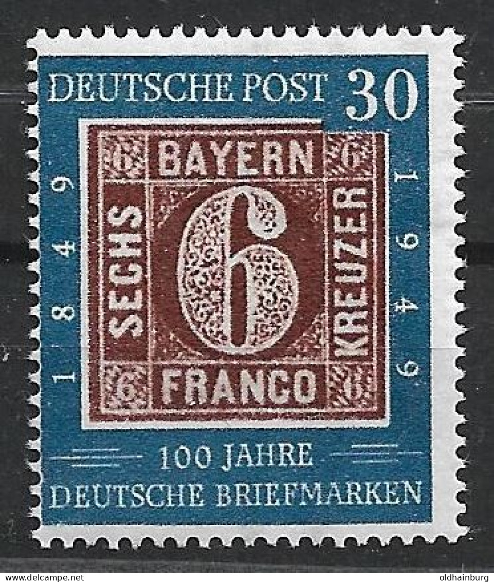 Bund 1949: Mi. 115 ** 100 Jahre Deutsche Briefmarken "Marke Auf Marke" (50.-) - Neufs