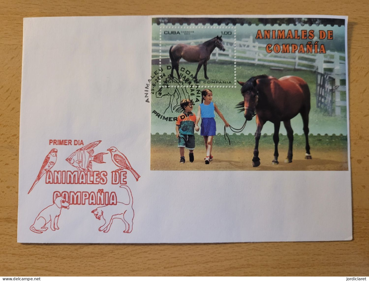 Fdc CUBA 2004 - Paarden