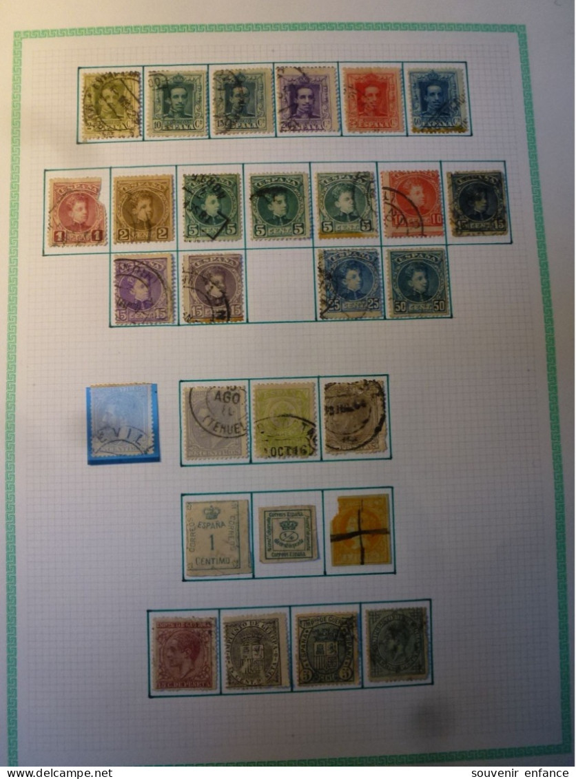 Lot De Timbres Espagne - Usados