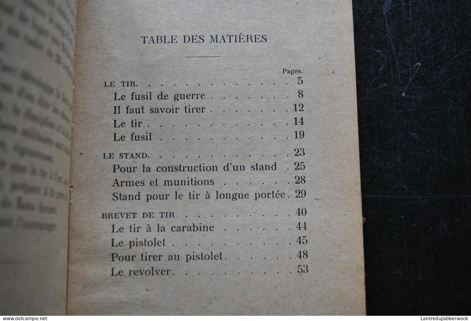 Les sports pour tous LE TIR fusil pistolet révolver arc par G. de VAURESMONT Editions Nilsson sd 