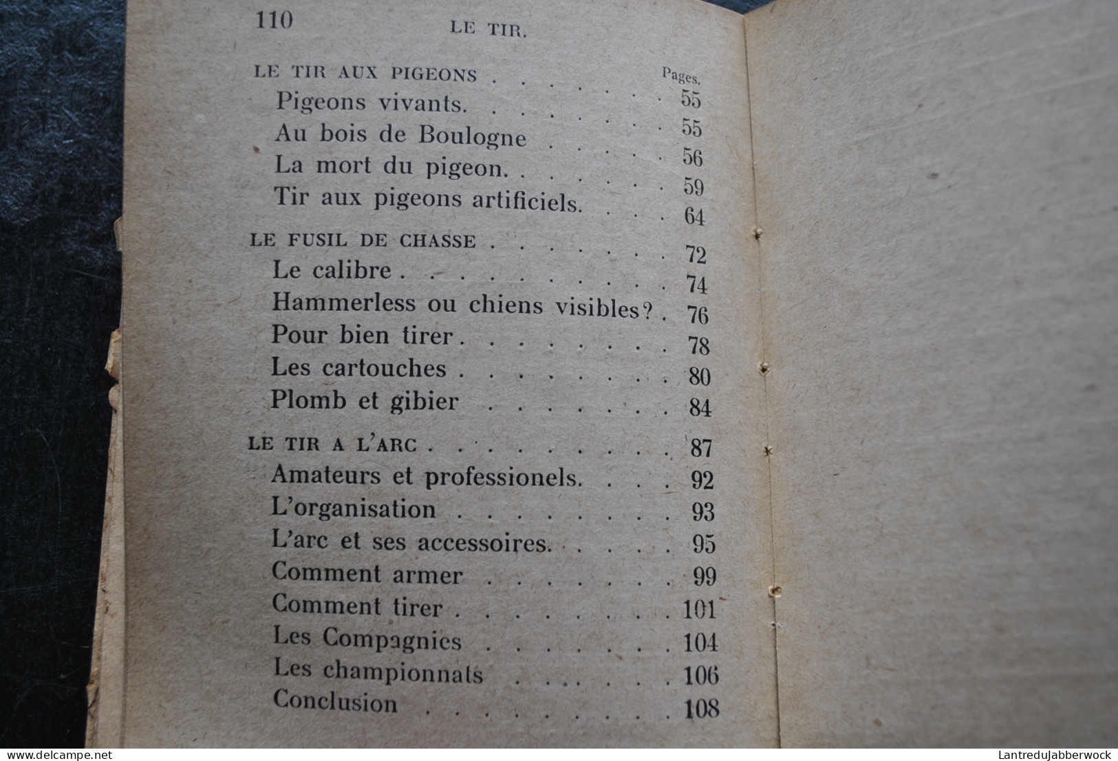 Les sports pour tous LE TIR fusil pistolet révolver arc par G. de VAURESMONT Editions Nilsson sd 