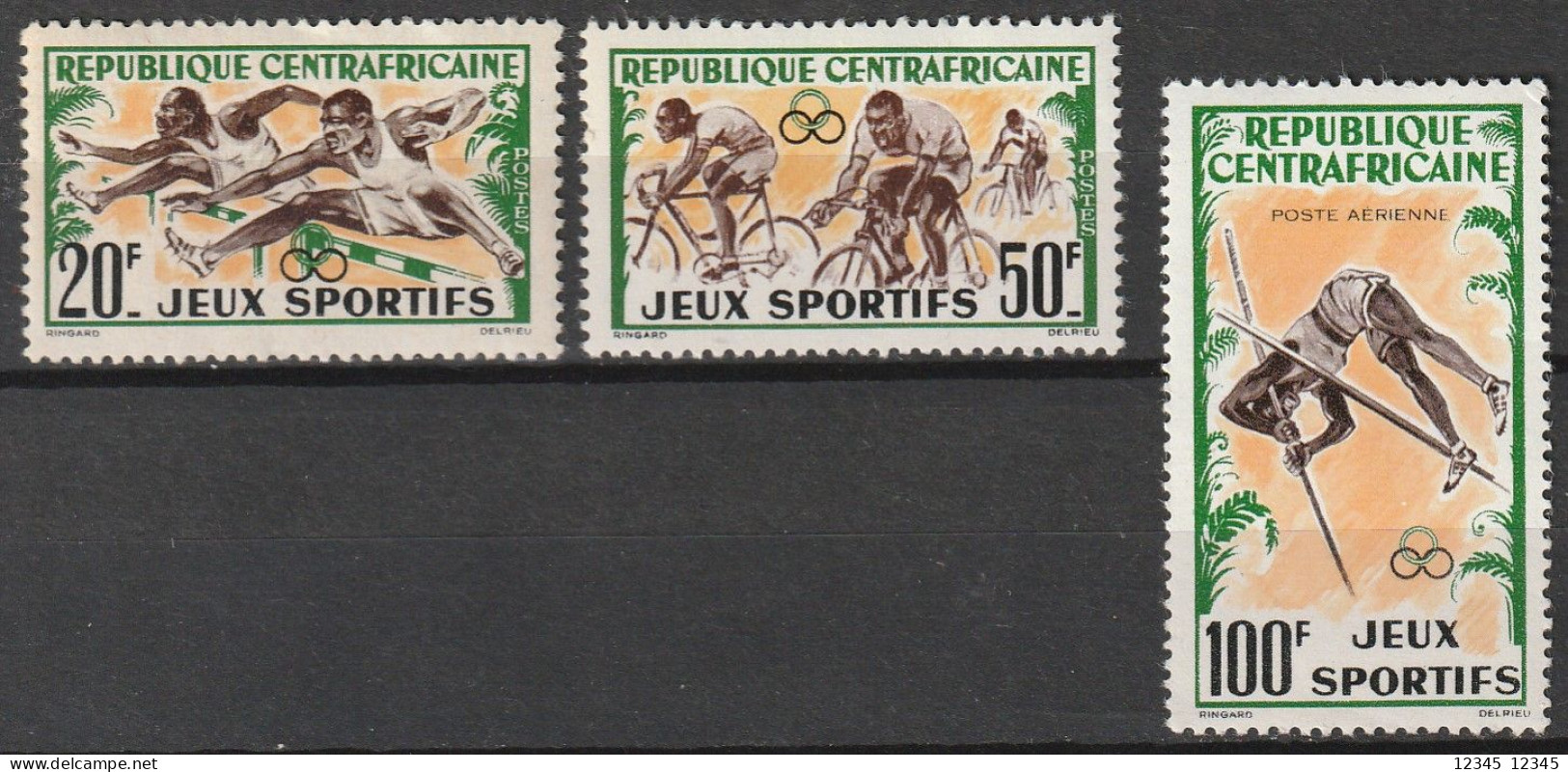 Centraal Afrika 1962, Postfris MNH, Sport - Repubblica Centroafricana