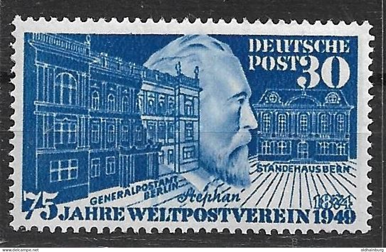 Bund 1949: Mi. 116 ** Weltpostverein (70.-) - Neufs