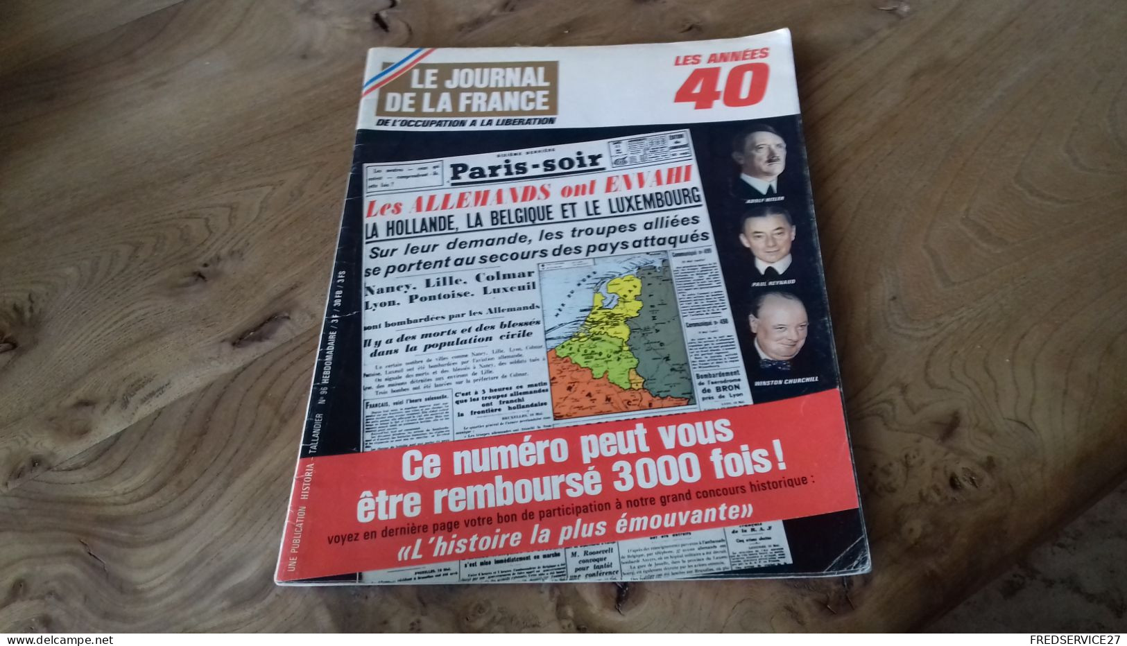 152/ LE JOURNAL DE LA FRANCE LES ANNEES 40 N° 96 - Storia