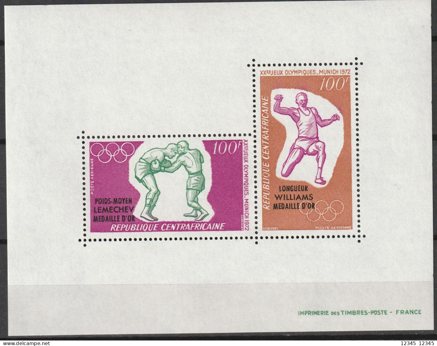 Centraal Afrika 1972, Postfris MNH, Olympic Games - Repubblica Centroafricana