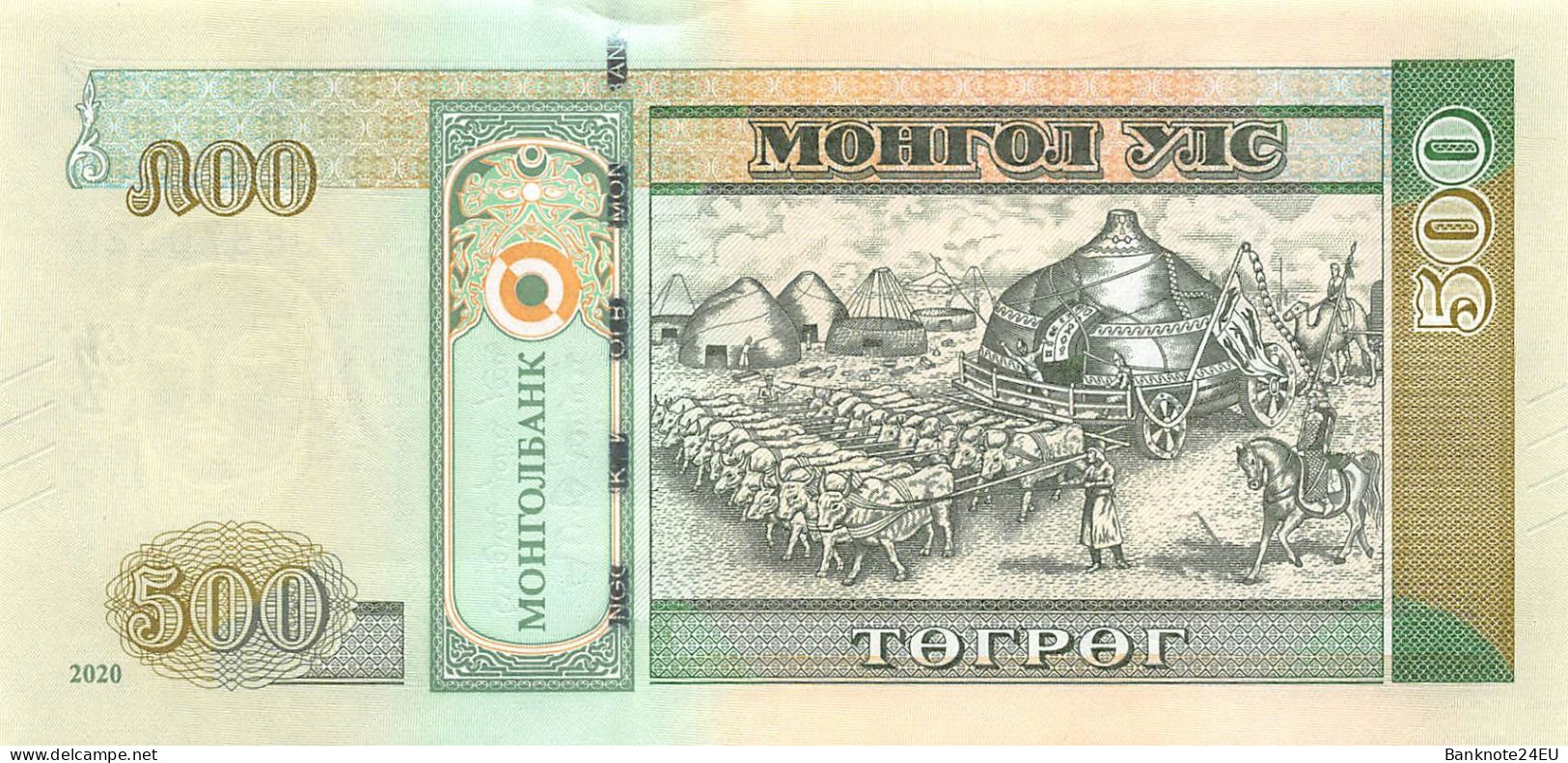 Mongolia 500 Togrog 2020 Unc Pn 74a - Mongolië