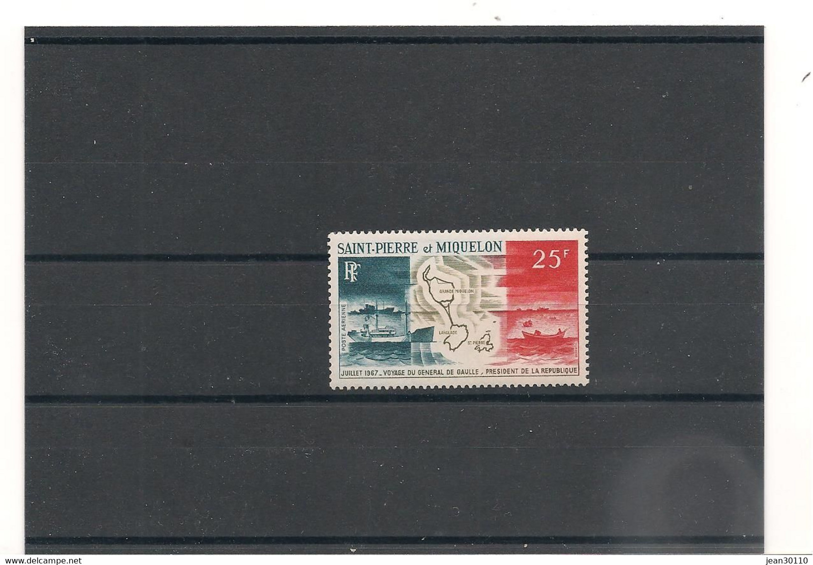 S.P.M. ANNÉE 1967 P.A. N°Y/T : 38* - Unused Stamps