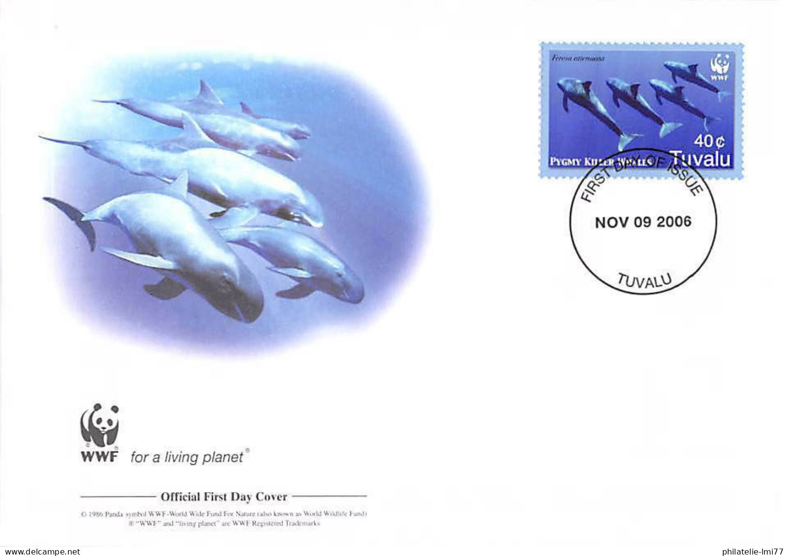 FDC WWF - Tuvalu (1224) - L'orque Naine - FDC