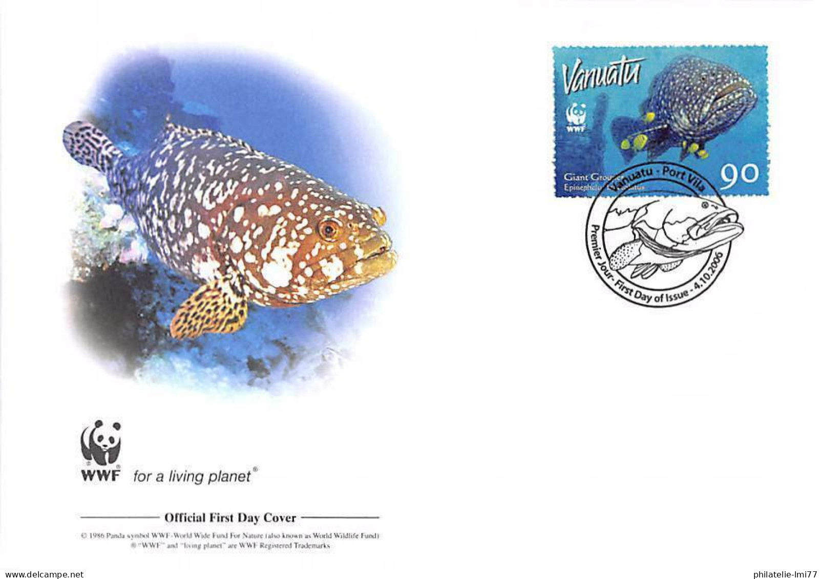 FDC WWF - Vanuatu (1304) - La Loche Géante - FDC