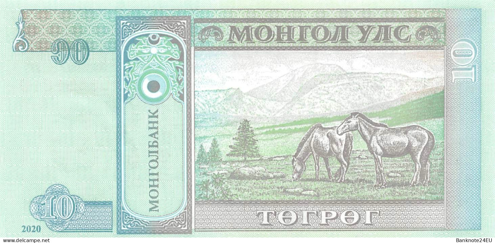 Mongolia 10 Togrog 2020 Unc Pn 62k - Mongolie