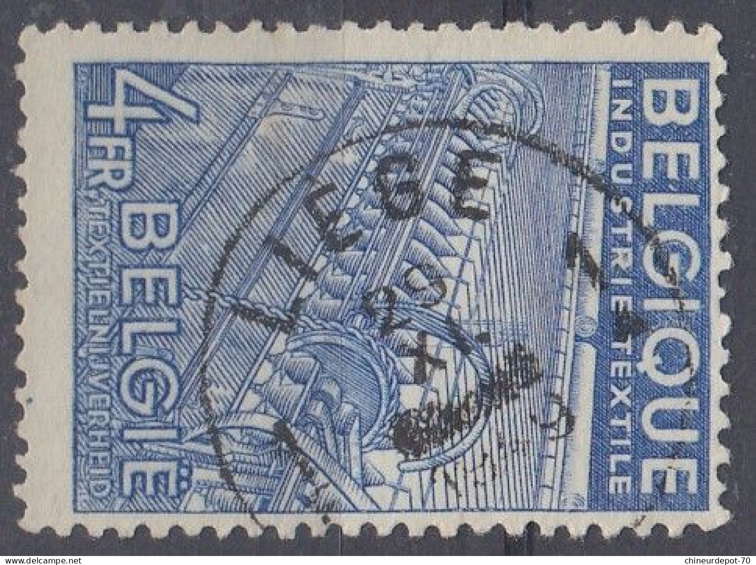 INDUSTRIE TEXTILE CACHET LIEGE - Used Stamps