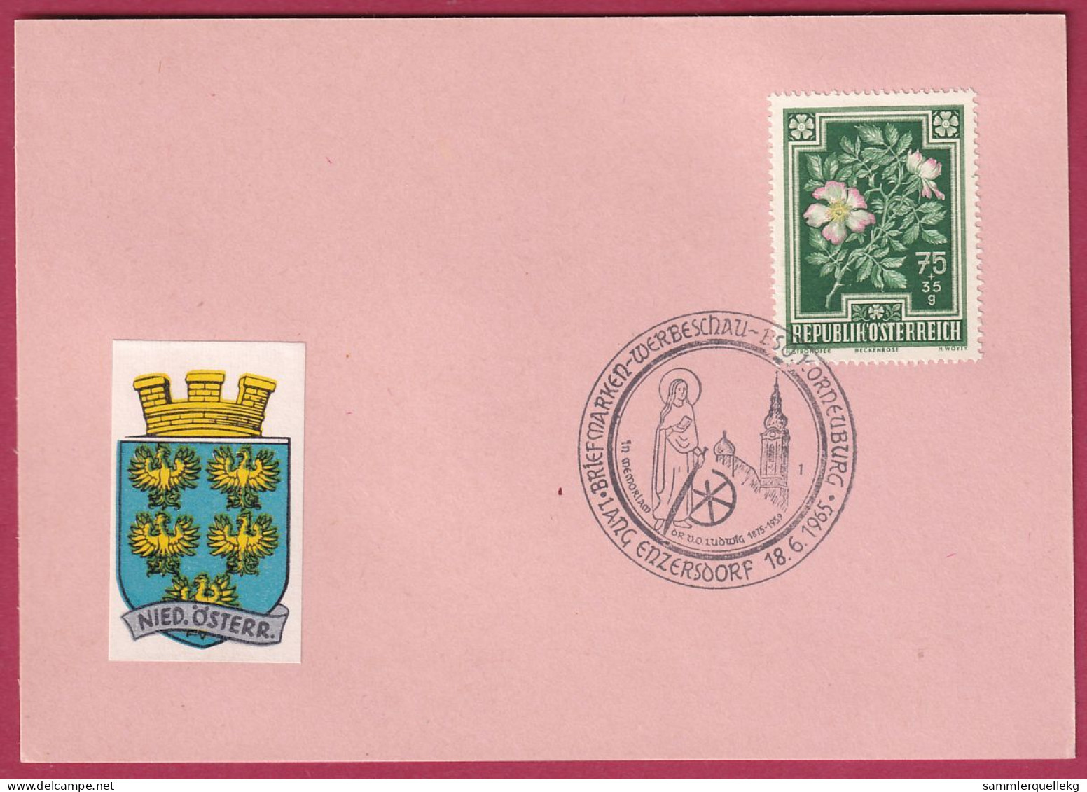 Österreich MNr. 874  Sonderstempel 18. 6. 1965 Korneuburg - Lang Enzersdorf - Lettres & Documents