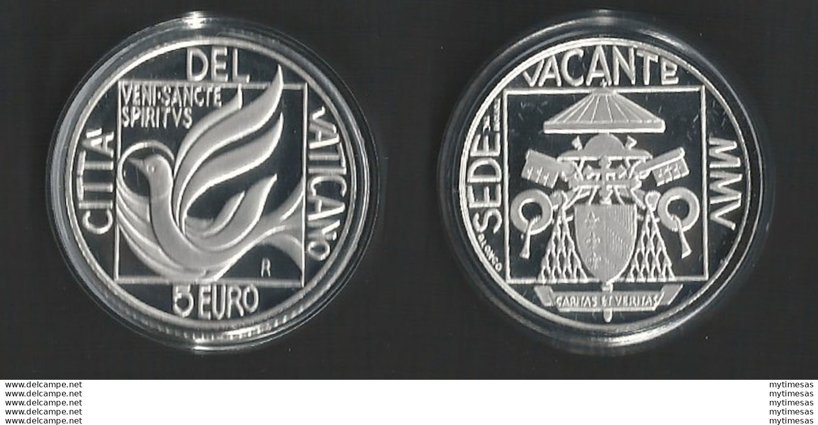 2005 Vaticano € 5,00 Argento Sede Vacante FS - Proof - Vatikan