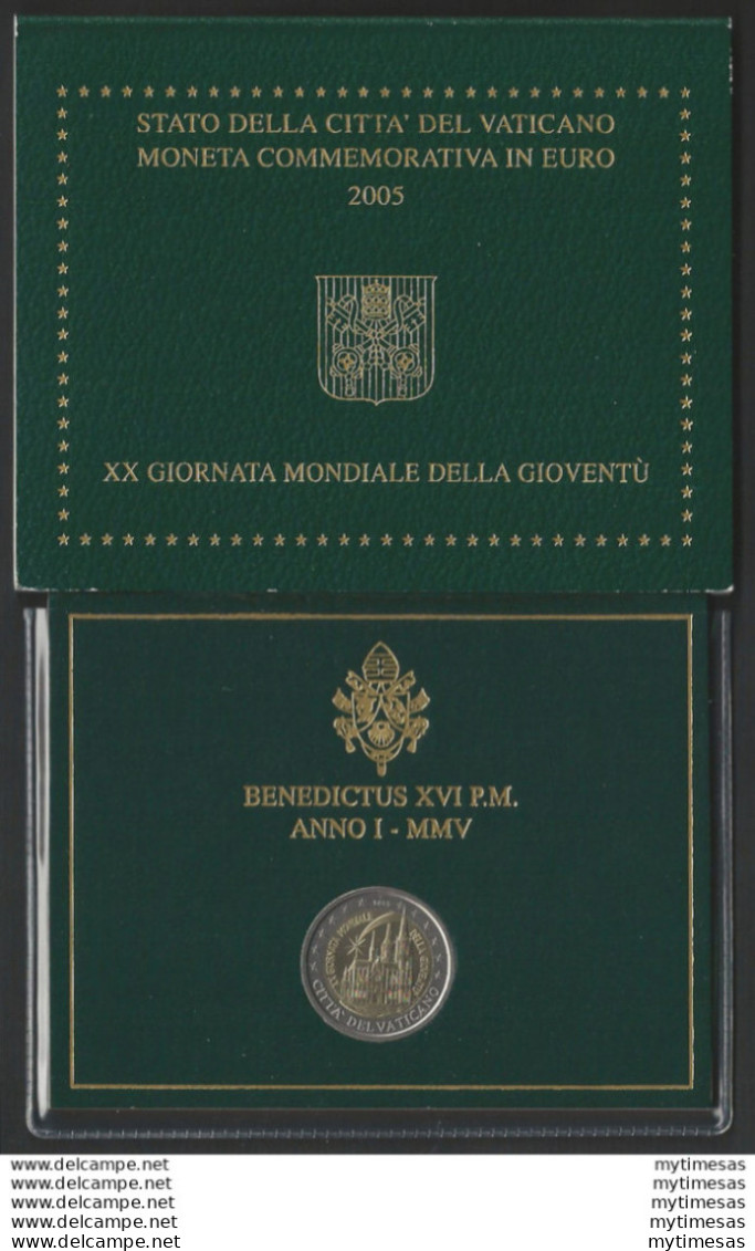 2005 Vaticano € 2,00 Giornata Gioventù FDC - BU In Folder - Vaticaanstad