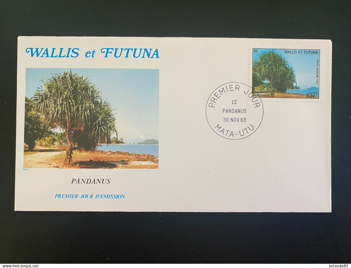 Enveloppe 1er Jour "Flore - Pandanus - Arbres" 30/11/1983 - PA130 - Wallis Et Futuna - FDC