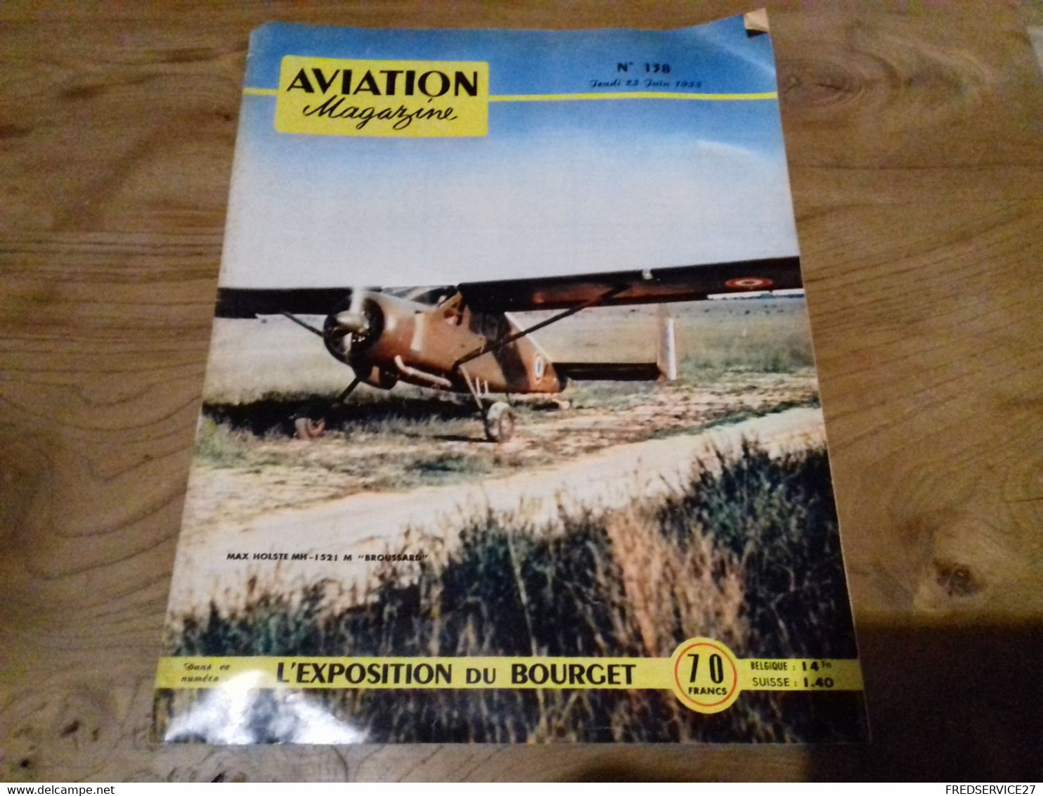 40/ AVIATION MAGAZINE N° 138 1955 LE MAX HOLSTE MH 1521 M BROUSSARD / L EXPOSITION DU BOURGET - Aviazione