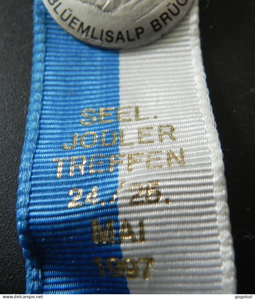 Old Badge Schweiz Suisse Svizzera Switzerland - Jodlerklub Blüemlisalp Brügg - 1997 - Sin Clasificación