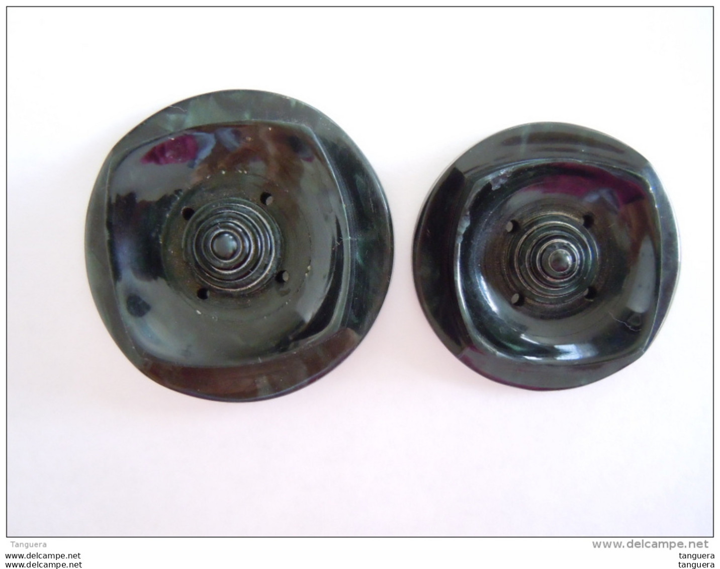 2 Knopen 2 Boutons Caseine Noir  3 &amp; 3,50 Cm - Boutons