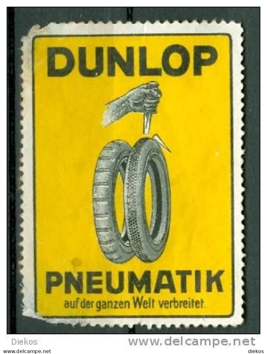 Werbemarke Cinderella Poster Stamp Dunlop Reifen #629 - Erinnophilie