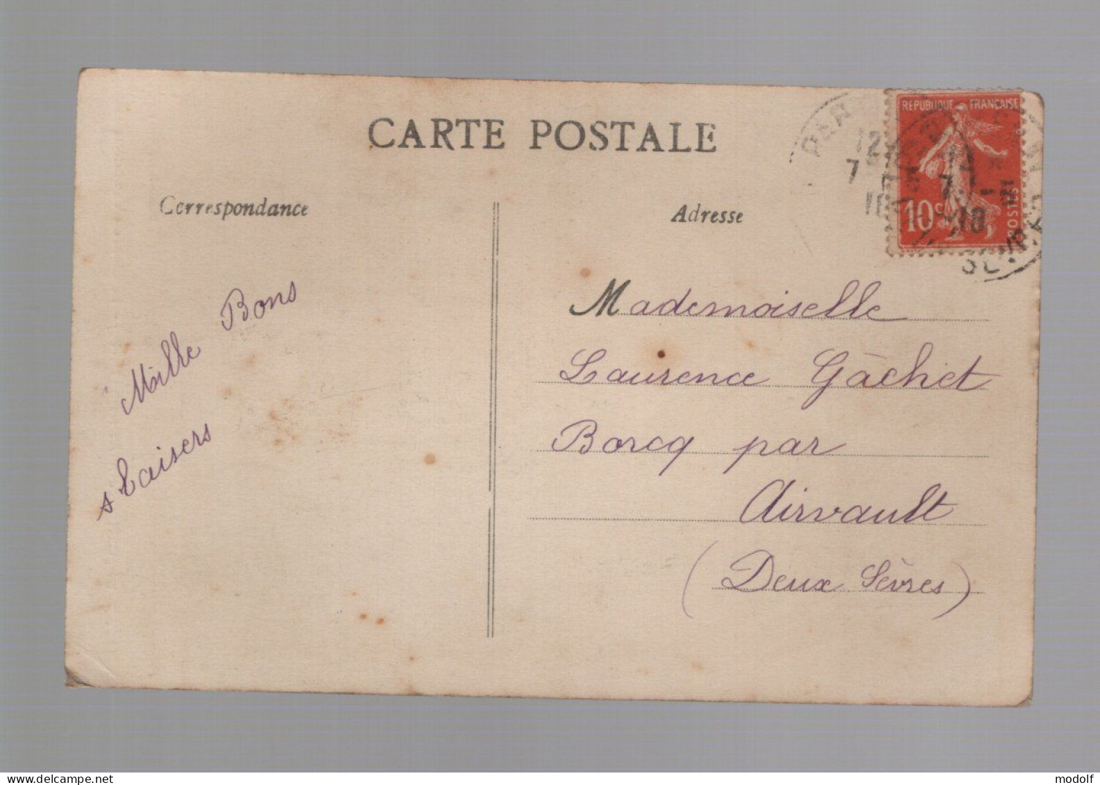CPA - 79 - Saint-Jouin-de-Marnes - Le Cloître - Vue Intérieure - Circulée En 1911 - Saint Jouin De Marnes