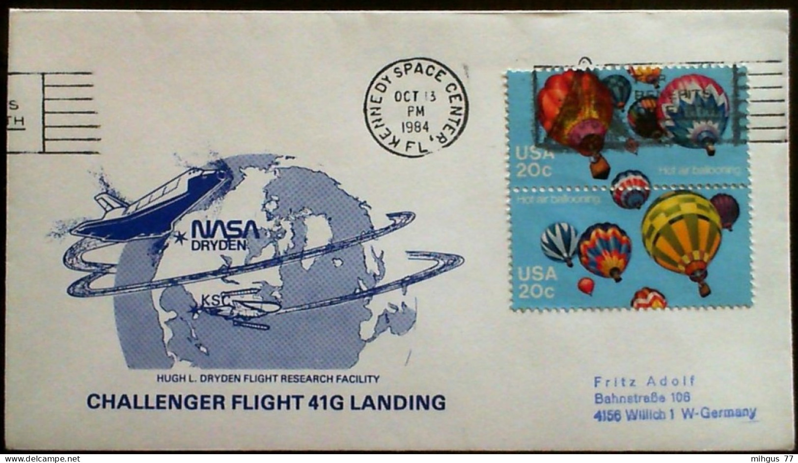 USA 1984 Chellenger Flight 41-G Landing - Etats-Unis