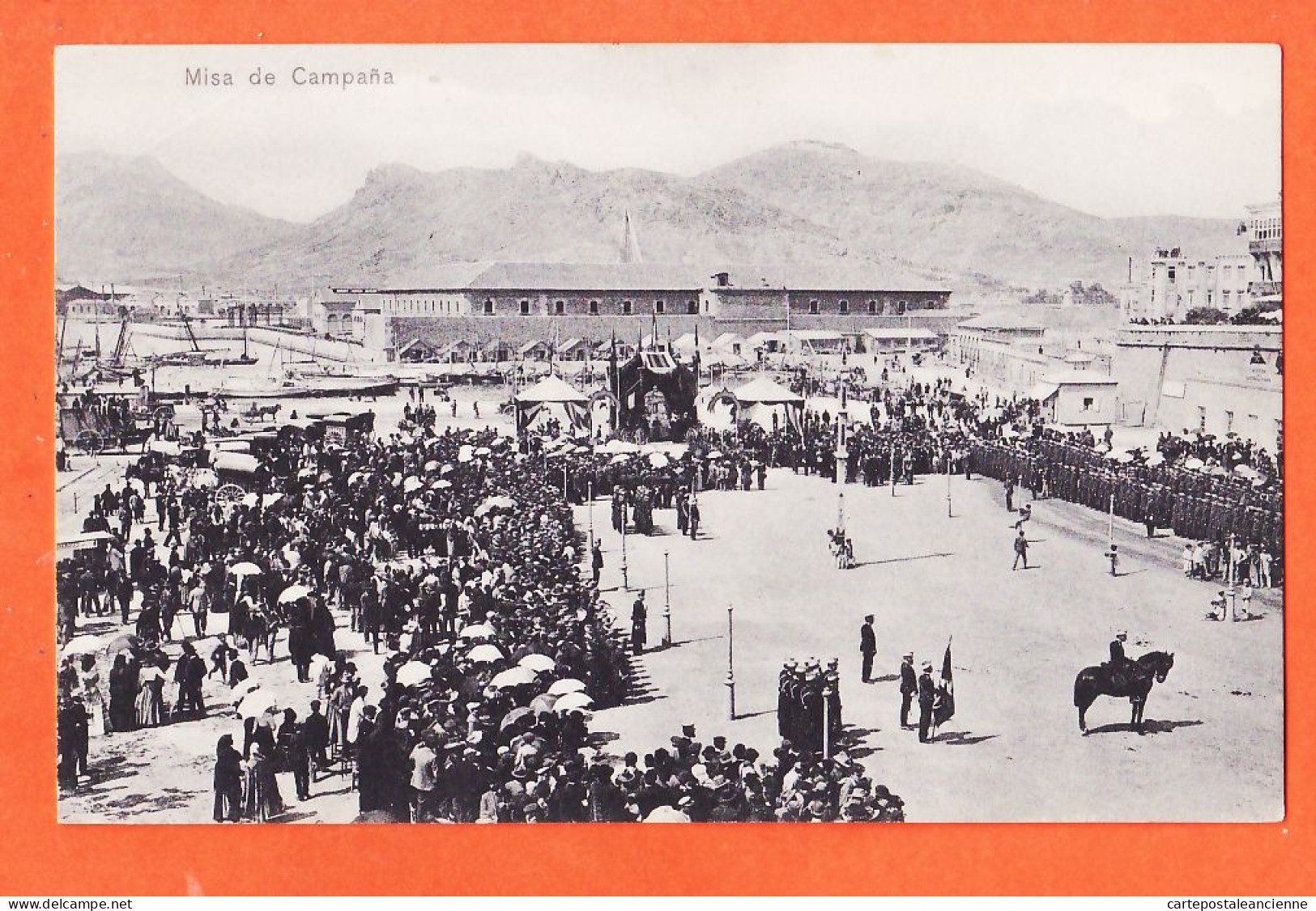 39489 / ⭐ ♥️ Rare CARTAGENA Carthagene Murcia Misa CAMPANA Prise Armes Militaire Place Arsenal 1910s Coleccion LASSERE 1 - Murcia