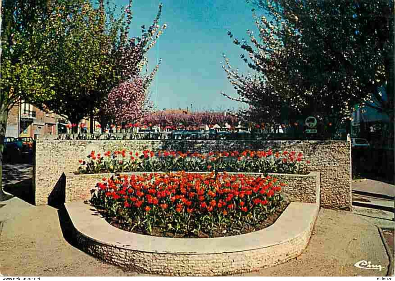 80 - Doullens - La Fontaine - Fleurs - Flamme Postale - CPM - Voir Scans Recto-Verso - Doullens