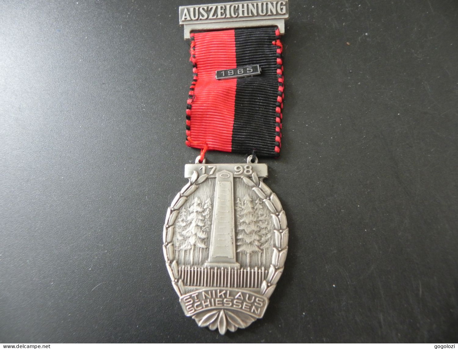 Shooting Medal - Medaille Schweiz Suisse Switzerland - Auszeichnung St. Niklaus Schiessen 1965 - Autres & Non Classés