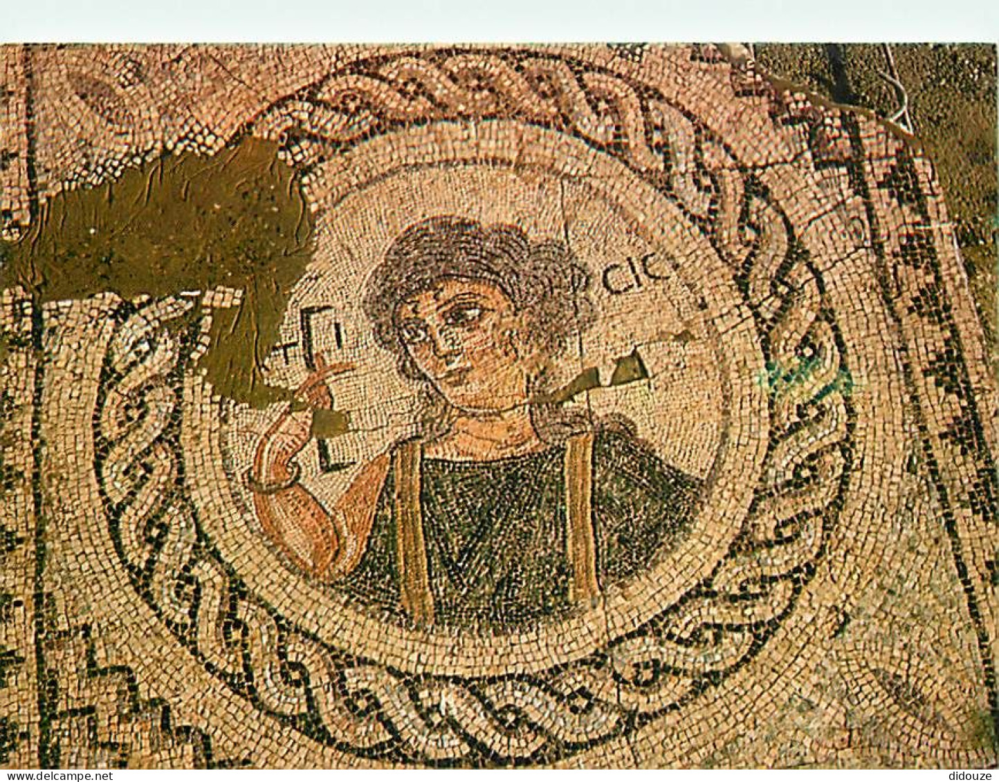 Chypre - Cyprus - Curium, La Mosaïque De Ktisis Dans Le Bain Romain - Curium, The Mosaic Of Ktisis In The Roman Baths -  - Chipre