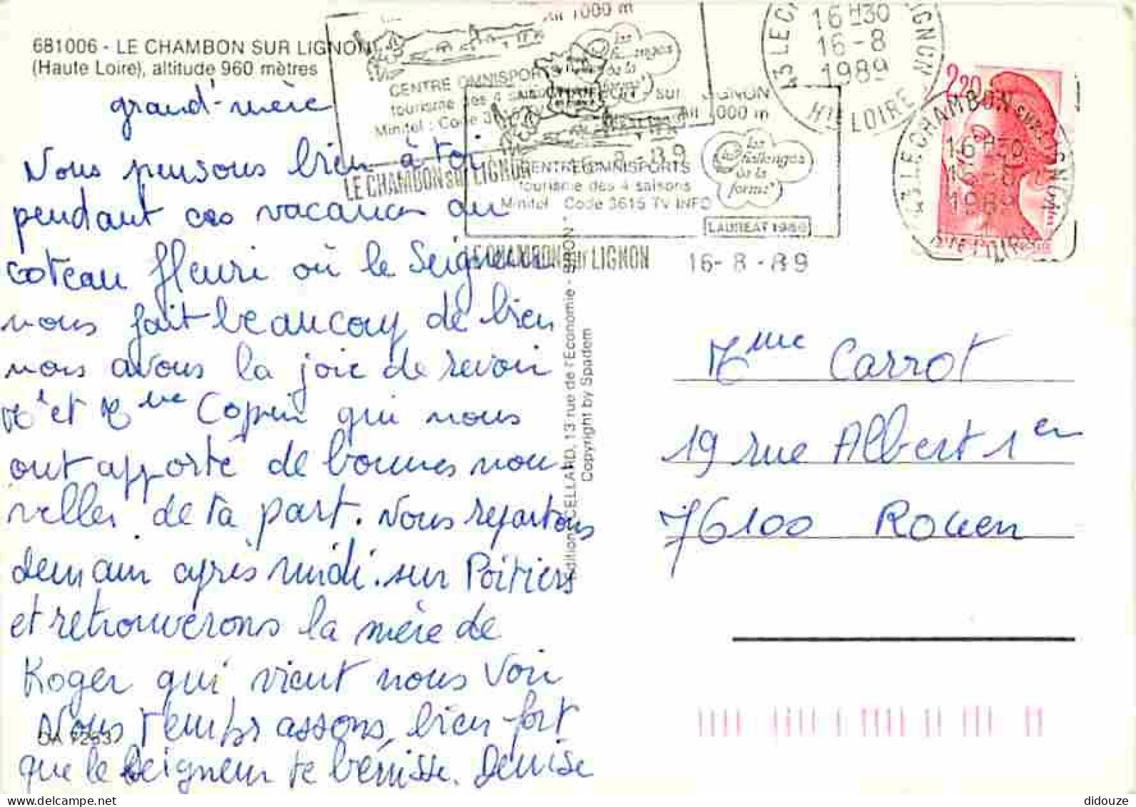 43 - Le Chambon Sur Lignon - Multivues - Piscine - Mini Golf - Flamme Postale - CPM - Voir Scans Recto-Verso - Le Chambon-sur-Lignon