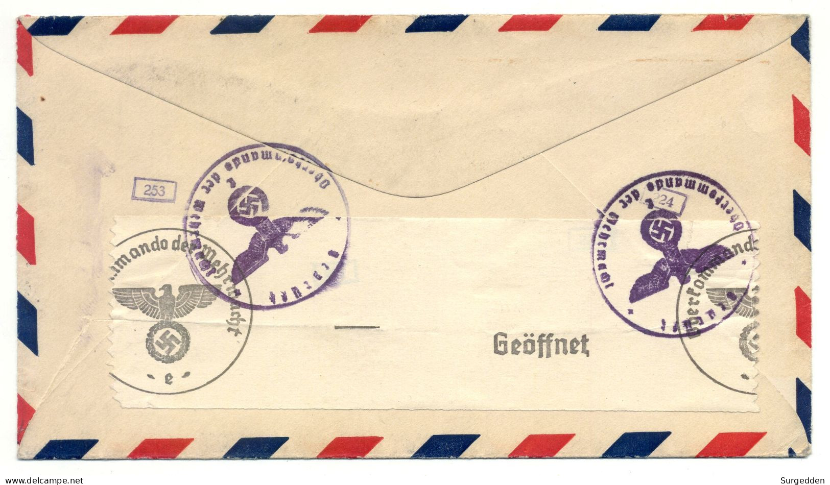 1941 Hartford, Conn., Nach München, Zensur, Luftpost, Air Mail - 1941-60