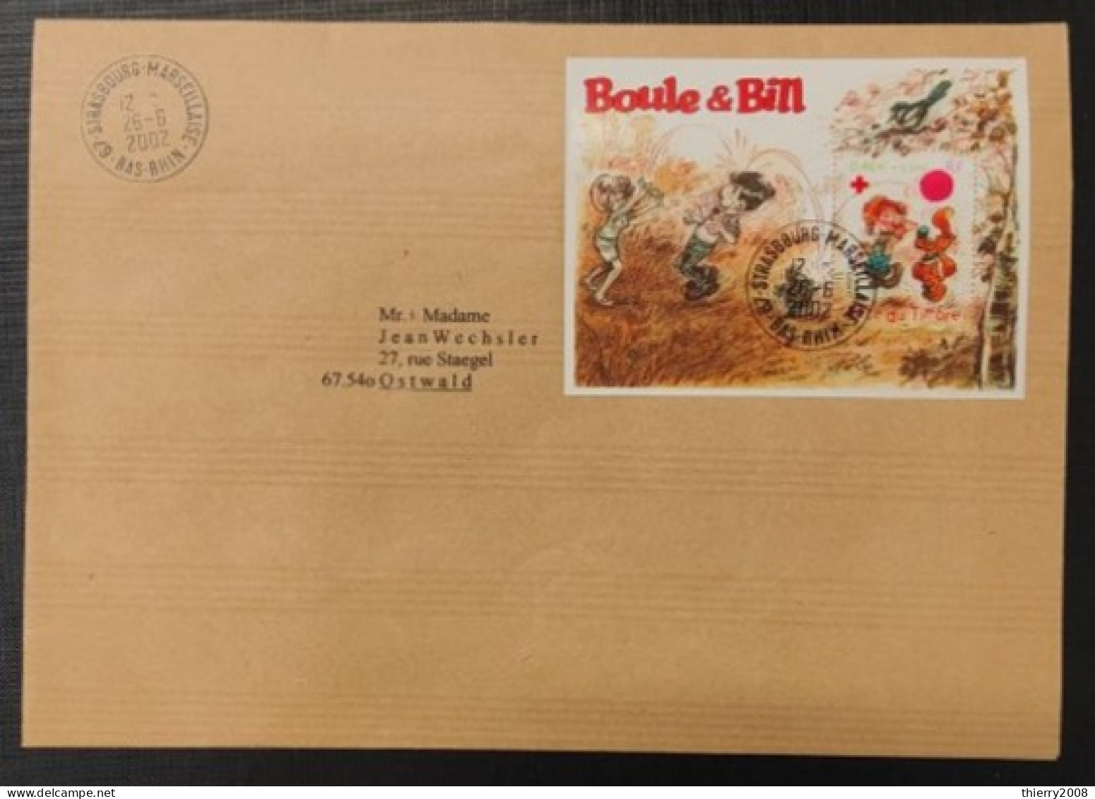 Bloc N° 46 Avec Oblitération Cachet à Date Philatélique De 2002 Sur Lettre  TB - Used