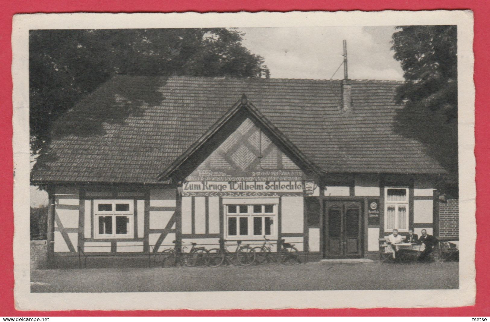 Ladhe / Weser - Hôtel- Lahdernof -H.W. Schechte - Fremdenzimmer , Garage - 1963 ( Verso Zien ) - Petershagen