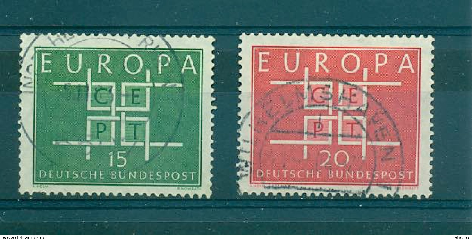 Europa De 1963 2 Valeurs - Oblitérés