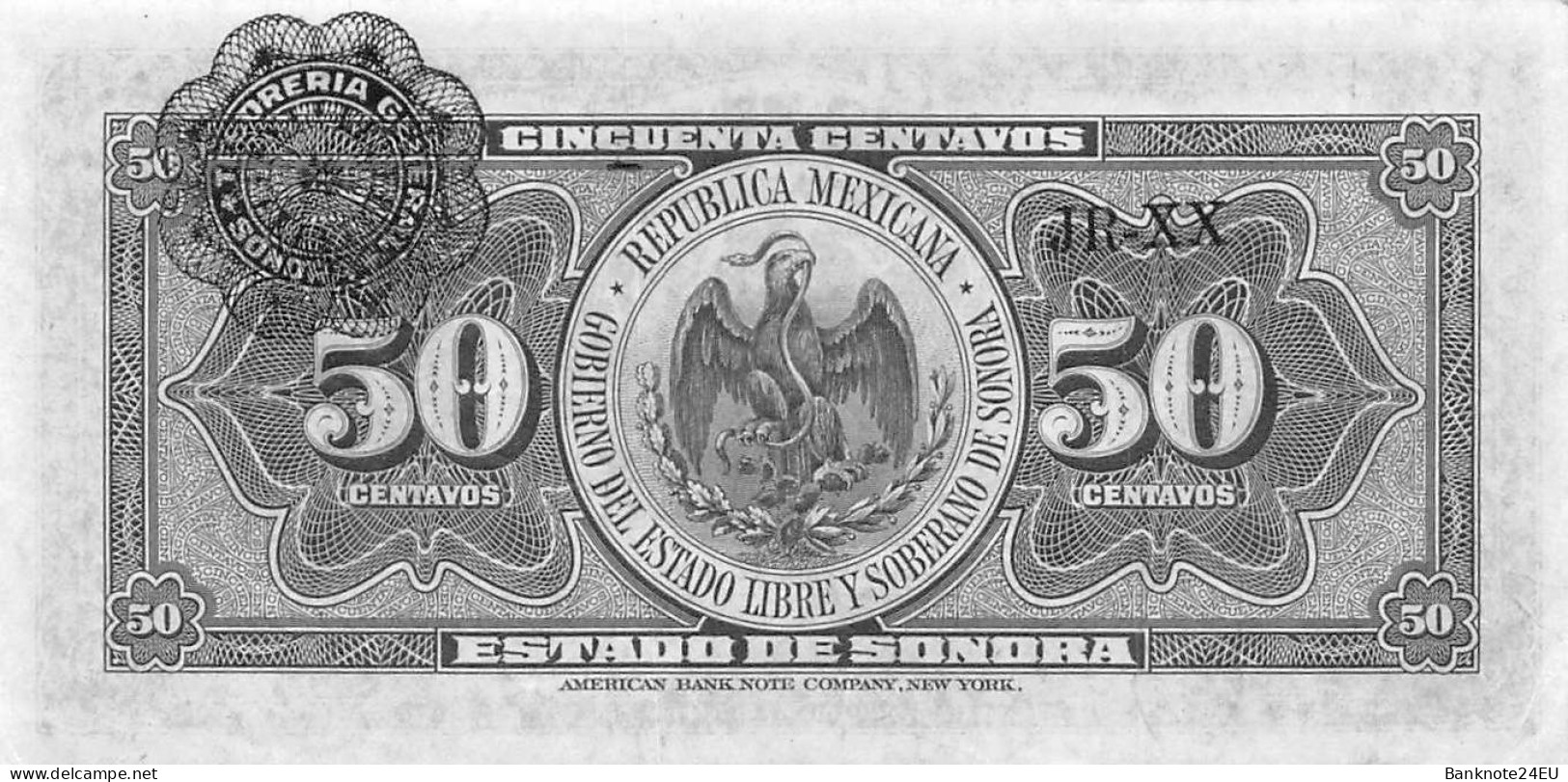 Mexico 50 Centavos 1915 Vf Pn S1070 - Mexique