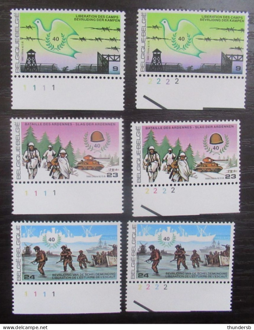 2186/88 'Bevrijding' - Postfris ** - Volledige Set Plaatnummers - 1981-1990