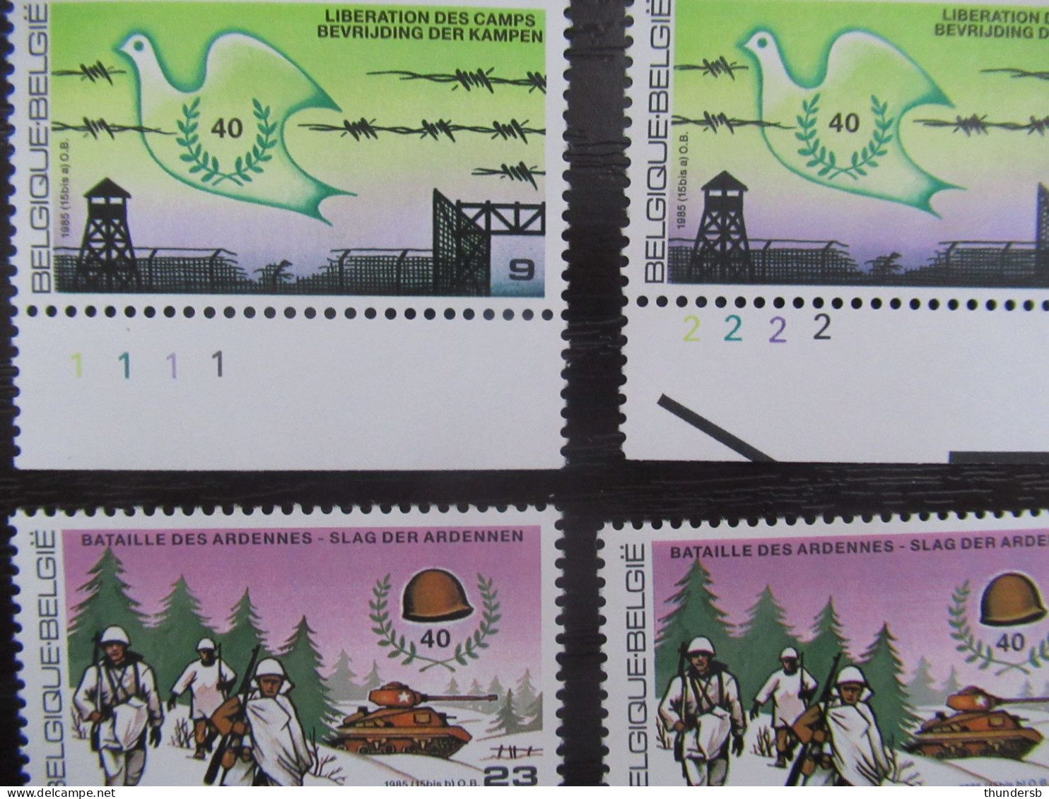 2186/88 'Bevrijding' - Postfris ** - Volledige Set Plaatnummers - 1981-1990