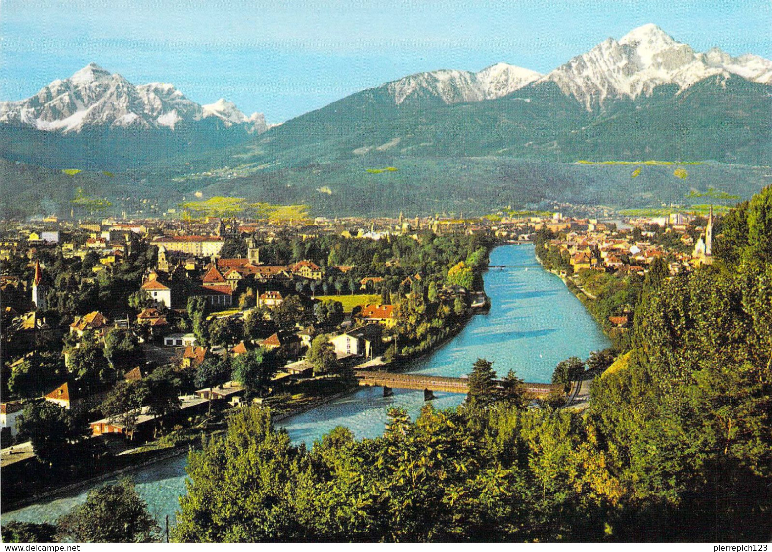 Innsbrück - Vue Aérienne Sur La Ville - Au Second Plan, Le Serles Et Le Nockspitze - Innsbruck