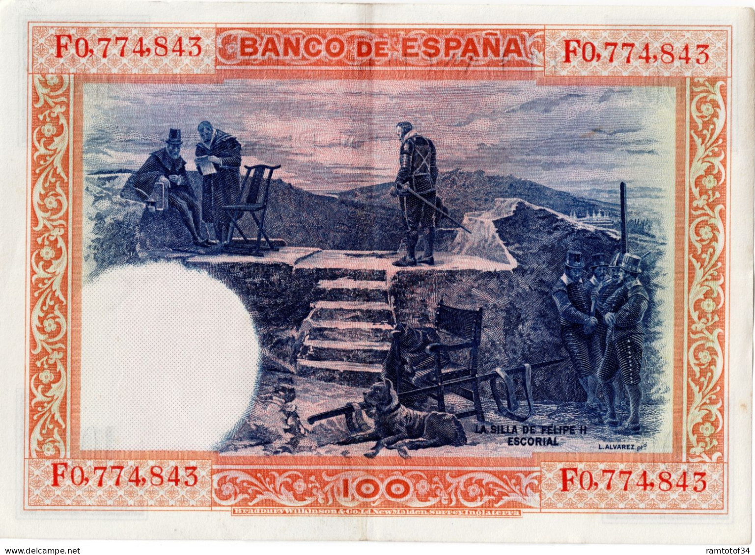 ESPAGNE - 100 Pesetas 1925 - 100 Peseten