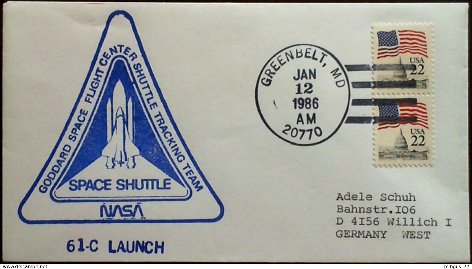 USA 1986 Space Shuttle 61-C Launch - USA