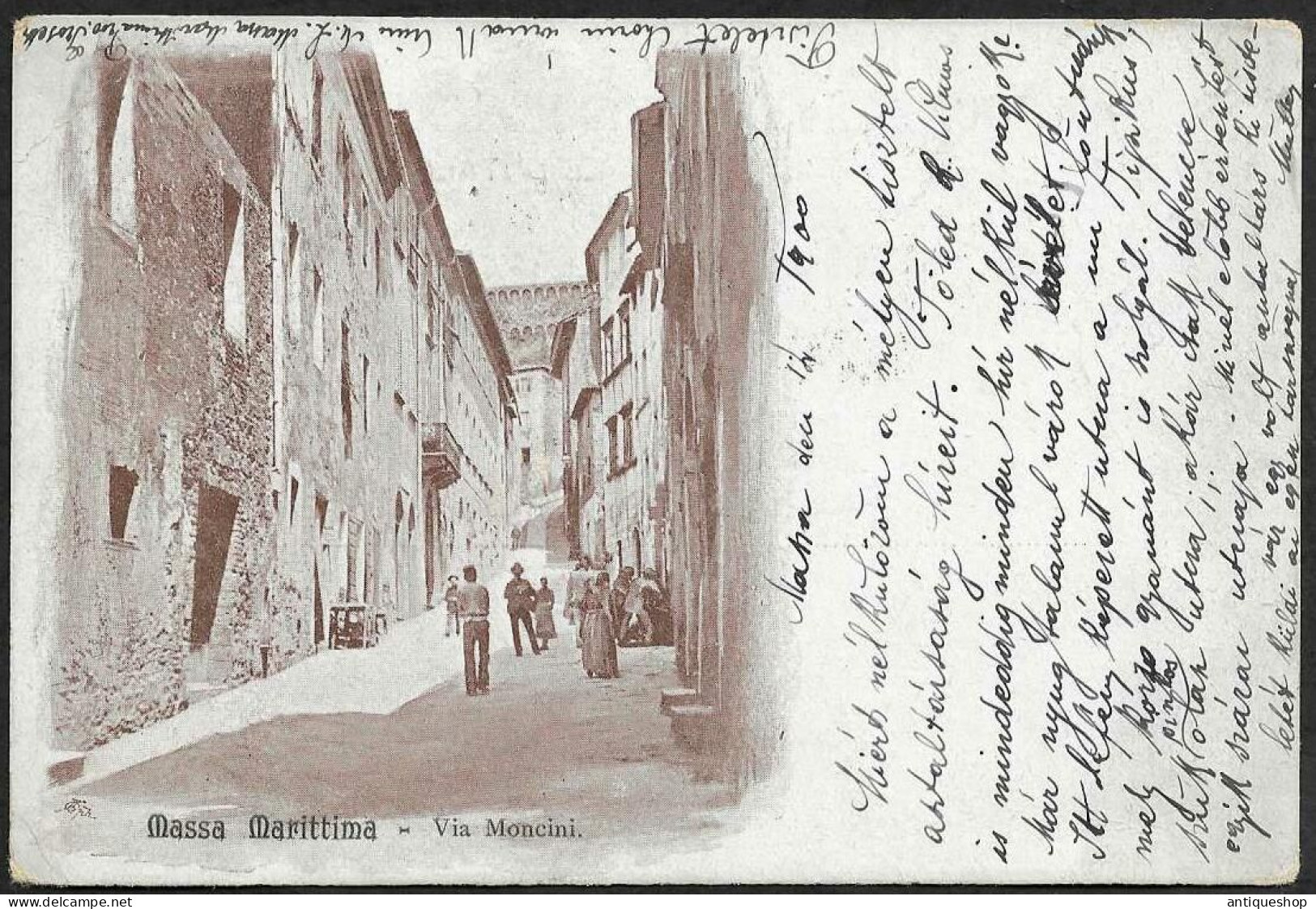 Italy-----Massa Marittima-----old Postcard - Massa