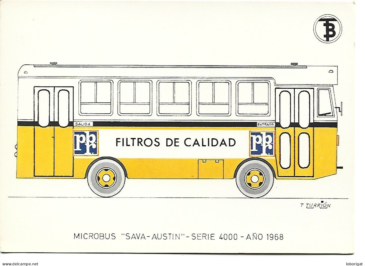 MICROBUS " SAVA-AUSTIN ".- SERIE 4000.-   AÑO 1968.- BARCELONA - Buses & Coaches